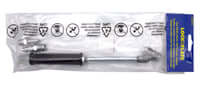 LOCKNFLATE Angled Dual Wheel Adapter in packaging, featuring dual head design and 9.5" reach for hard-to-reach tire stems.