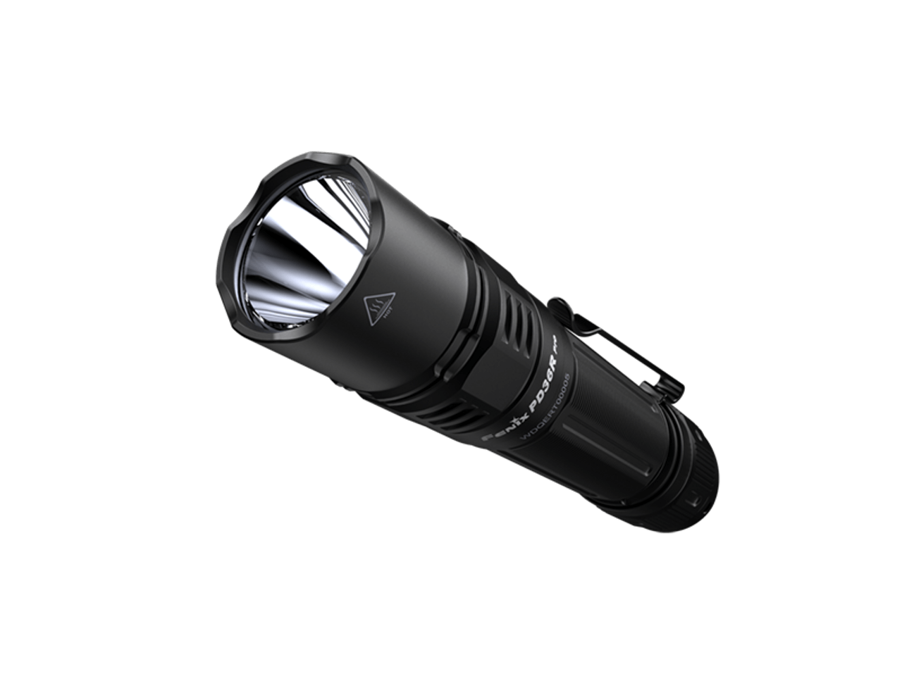 Fenix PD36R Pro tactical flashlight with detachable tail cap, 2800 lumens output and sleek design.