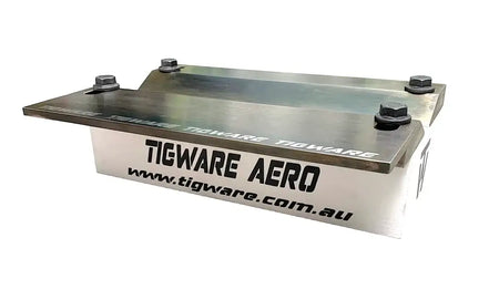AERO Aerospace TIG Welding Test Fixture with 6061 aluminum and carbon steel components for ergonomic weld runs.