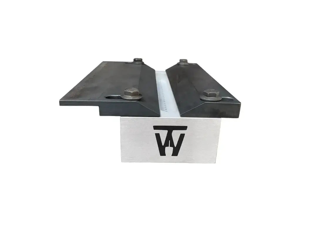 AERO Aerospace TIG Welding Test Fixture with 6061 aluminum main block and clamping plates.