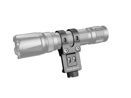 Fenix ALG-15 Tactical Rail Mount securely attaches to picatinny rail, showcasing durable aluminum construction.