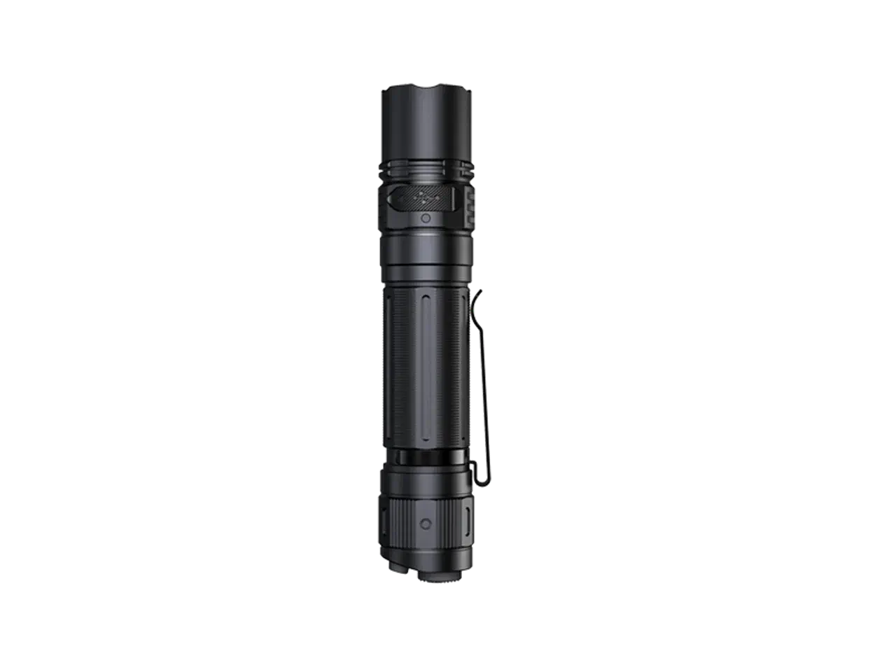 Fenix PD36R Pro Tactical Flashlight with detachable tail cap and sleek design.