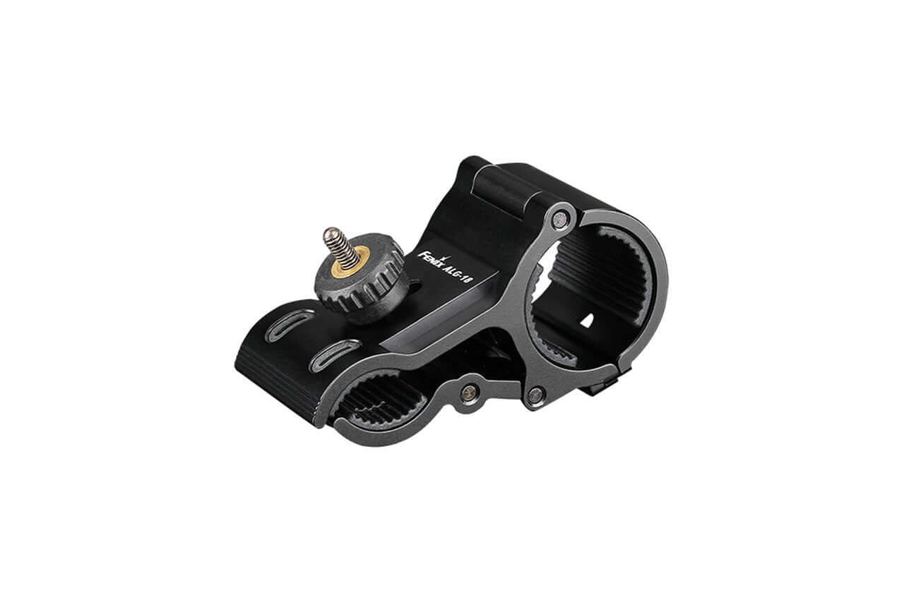 Fenix ALG-18 Flashlight Barrel Mount designed for tactical setups with quick assembly and rubber pad for stability.