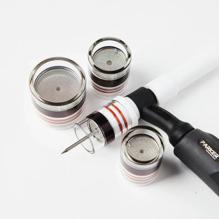 TIGWARE Quartz-Beaver units and nozzles designed for smooth gas flow and stable welding performance.