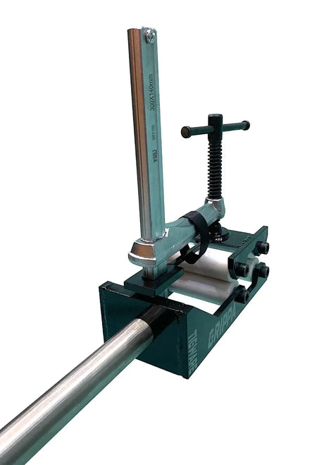 GRIPPA work holding tool for intake and exhaust systems, accommodating round tubing sizes 2" to 4".