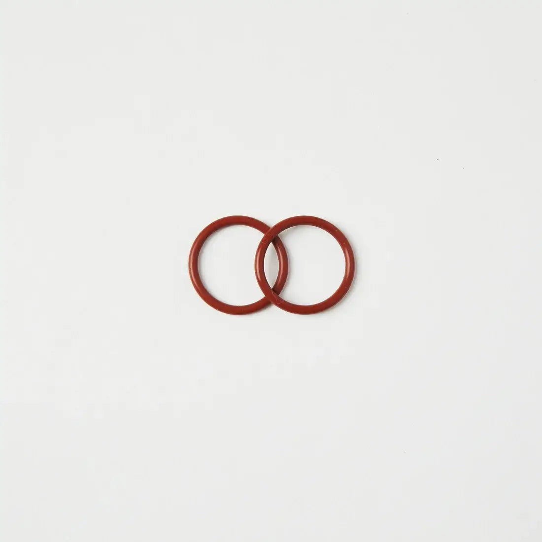 High temperature rated silicone O-rings in red, designed for TIG welding applications.