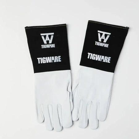 TIGWARE Kevlar gloves designed for superior dexterity and flexibility in welding applications, rated up to 750F.