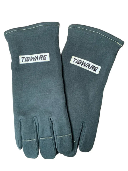 TIGWARE Kevlar welding gloves, super dexterous and flexible, 100% Kevlar, rated 400C / 750F for optimal hand protection.