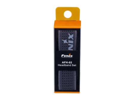 Fenix AFH-02 Special Edition Headband packaging designed for Fenix headlamps, showcasing durability and style.