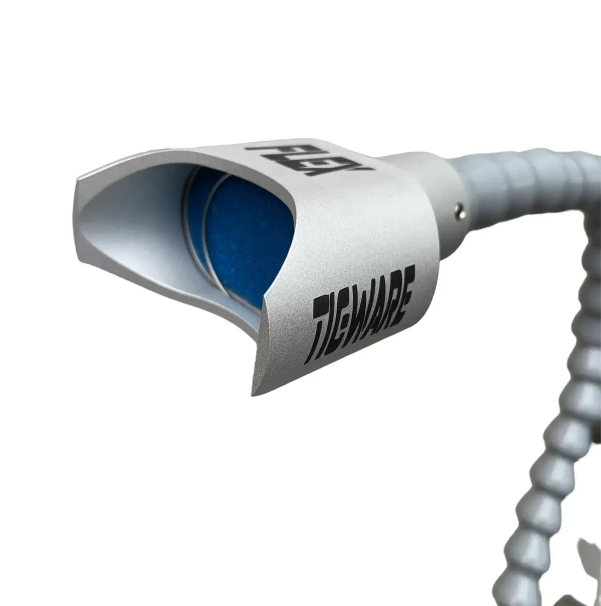 FLEX-Mini TIG welding accessory with flexible arm and switchable magnet base for easy setup and enhanced shielding.