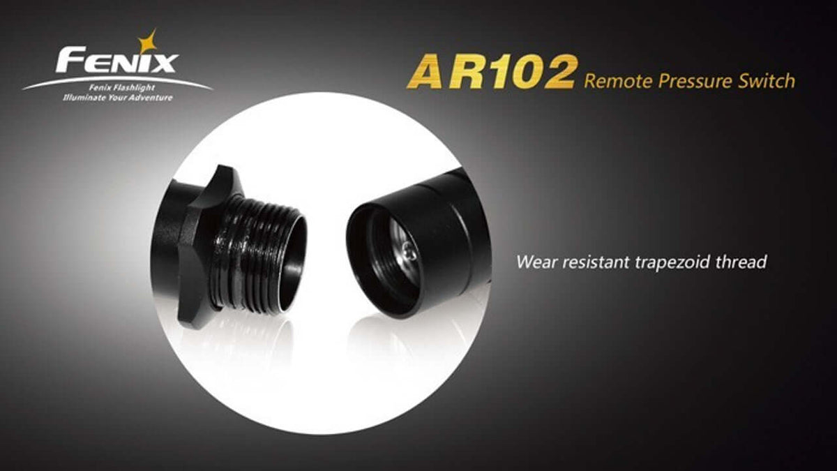 Fenix AR102 Remote Pressure Switch with wear-resistant trapezoid thread for reliable performance