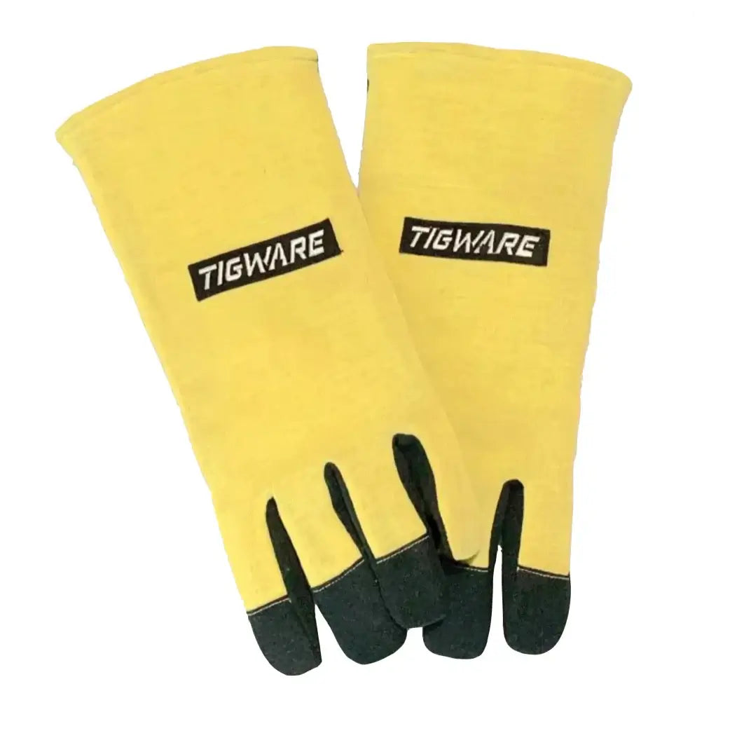 Kevlar TIG welding gloves by TIGWARE, offering superior dexterity and heat resistance for professional welders.