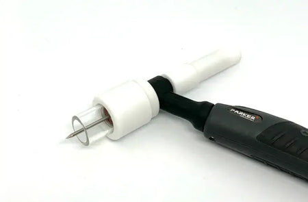 TIGWARE AC/DC-150 #8 cup/nozzle with titanium clips for smooth gas flow and stable welds.
