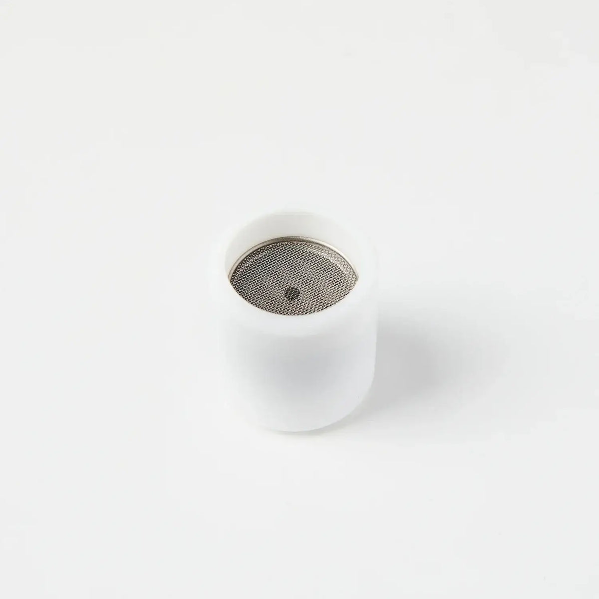 Teflon welding cup with mesh screen for smooth gas flow, designed for durability and resistance to damage.