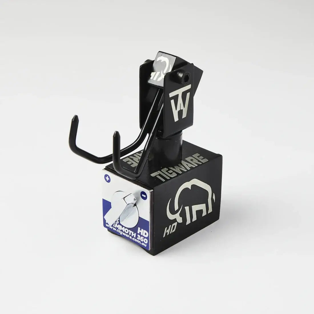 MAMMOTH 360 TIG Hook by TIGWARE, designed for versatility in workshops and fieldwork with a magnetic base.