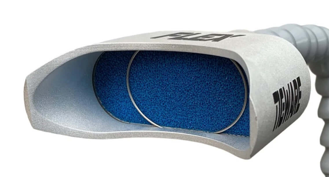 Close-up of FLEX-Heads TIG shielding nozzle with unique diffuser system for maximum shielding and performance.