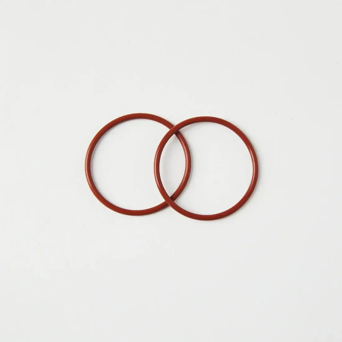 High temperature rated red silicone O-rings, ideal for TIG welding applications and durable performance.