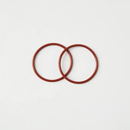 High temperature rated red silicone O-rings, ideal for TIG welding applications and durable performance.