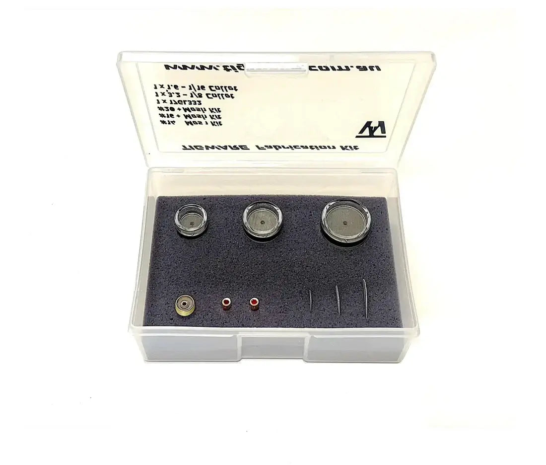 TIGWARE Quartz Boxed Kits featuring raw quartz nozzles for superior welding performance and control.