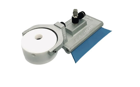 FLAT-HEAD Trailing Shield for professional TIG welders, made from 6061 Aluminum and Silicone, enhancing welding precision.