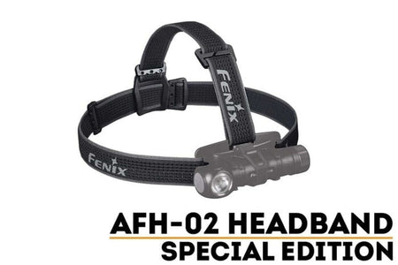 Fenix AFH-02 Special Edition headband designed for versatility with Fenix headlamps, showcasing durability and comfort.