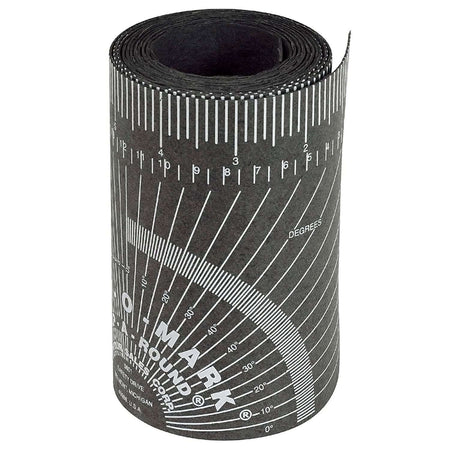 Wrap A Round pipe measurer, flexible heat-resistant marking tool for welders and fitters, showing markings and degrees.