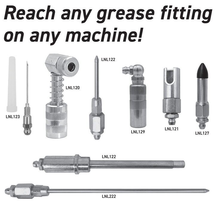 8-PIECE QUICK CONNECT GREASING ACCESSORY KIT