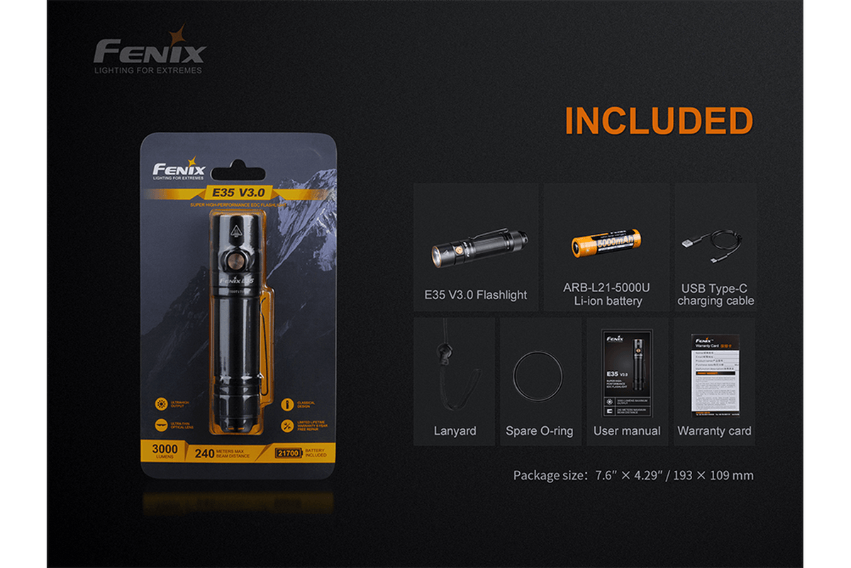 Fenix E35 V3.0 Flashlight