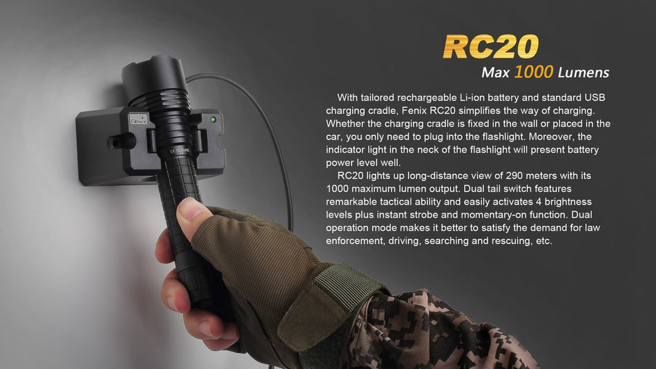 Fenix RC20 Rechargeable Flashlight