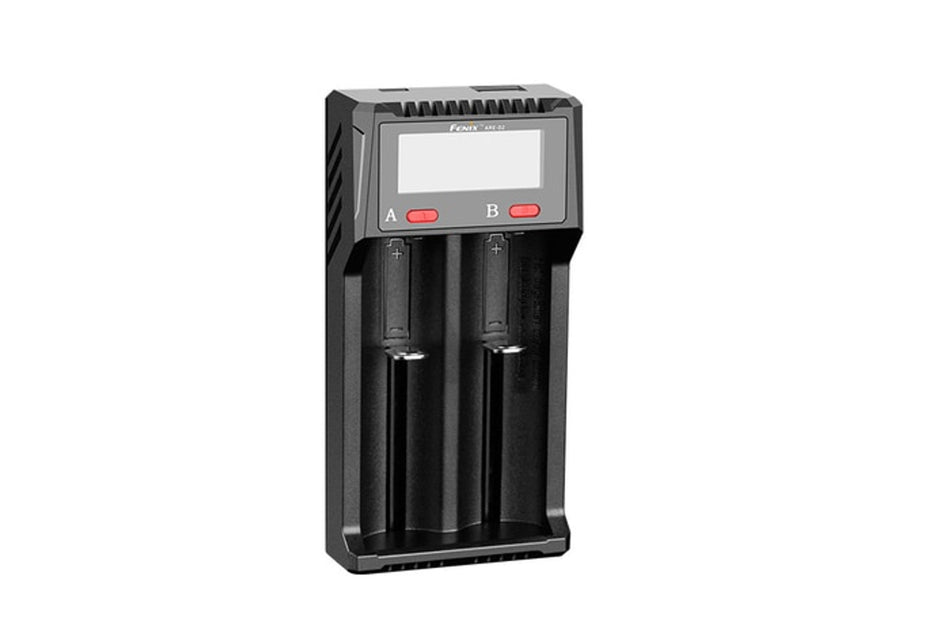 Fenix ARE-D2 dual channel smart battery charger for fast charging of two batteries at once.